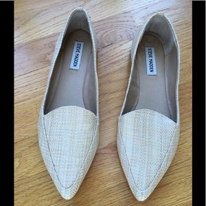 Steve Madden Focus Imitation Raffia Upper Flats